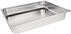  Vogue Stainless Steel 2/1 Gastronorm Pan 100mm 