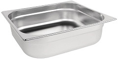  Vogue Stainless Steel 2/3 Gastronorm Pan 100mm 