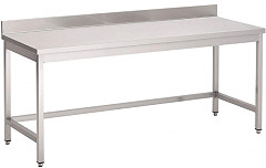  Gastro M Gastro-M S/S table without undershelf with upstand 1600x700x850mm 
