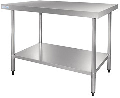  Vogue Stainless Steel Prep Table 1200mm 