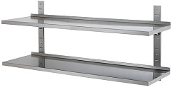  Bartscher Wall-mounting shelf 600x355x27, SS 