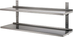  Bartscher Wall-mounting shelf 1200x355x27, SS 