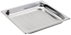  Gastro M Gastro-M Stainless Steel Perforated Gastronorm Container GN 2/3 - 65mm Deep 
