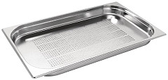  Vogue Stainless Steel Perforated 1/1 Gastronorm Pan 20mm 