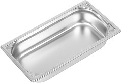  Vogue Heavy Duty Stainless Steel 1/3 Gastronorm Pan 65mm 