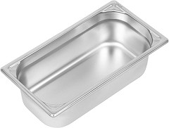  Vogue Heavy Duty Stainless Steel 1/3 Gastronorm Pan 100mm 
