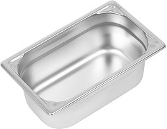  Vogue Heavy Duty Stainless Steel 1/4 Gastronorm Pan 100mm 