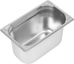  Vogue Heavy Duty Stainless Steel 1/4 Gastronorm Pan 150mm 