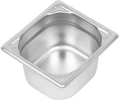  Vogue Heavy Duty Stainless Steel 1/6 Gastronorm Pan 100mm 