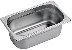  Gastro M Stainless Steel Gastronorm Pan 1/4GN 100mm 