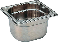  Matfer Bourgeat Stainless Steel 1/6 Gastronorm Pan 100mm 