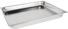  Vogue Stainless Steel 2/1 Gastronorm Pan 65mm 