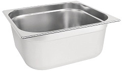  Vogue Stainless Steel 2/3 Gastronorm Pan 150mm 