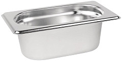  Vogue Stainless Steel 1/9 Gastronorm Pan 65mm 