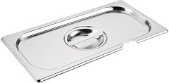  Vogue Stainless Steel 1/3 Gastronorm Notched Lid 