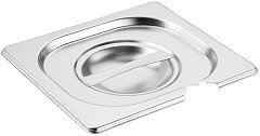  Vogue Stainless Steel 1/6 Gastronorm Notched Lid 