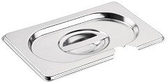  Vogue Stainless Steel 1/9 Gastronorm Notched Lid 