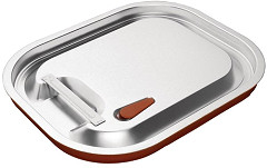  Vogue Stainless Steel and Silicone Sealable 1/2 Gastronorm Lid 
