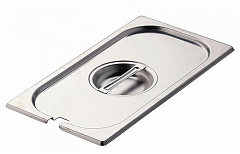  Gastro M Gastro-M Stainless Steel Notched Gastronorm Lid GN 1/3 