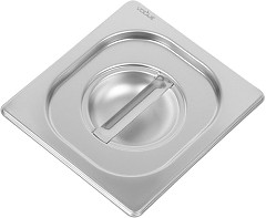  Vogue Heavy Duty Stainless Steel 1/6 Gastronorm Pan Lid 