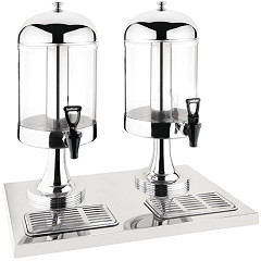  Olympia Double Juice Dispenser with Drip Tray 