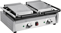  Buffalo Bistro Double Ribbed Contact Grill 