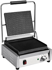  Buffalo Bistro Large Ribbed Contact Grill 