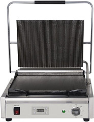  Buffalo Large Ribbed Top Contact Grill 
