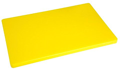  Hygiplas Extra Thick Low Density Yellow Chopping Board Standard 