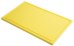  Gastro M Gastro-M GN1/2 HDPE chopping board with groove - yellow 15mm 