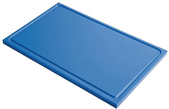  Gastro M Gastro-M GN1/2 HDPE chopping board with groove - blue 15mm 