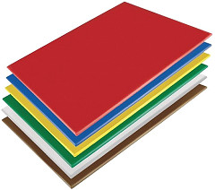  Hygiplas Low Density Chopping Boards 600x450x10mm (Pack of 6) 