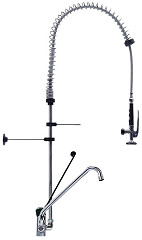  Gastro M Gastro-M Low Model Monobloc Pre-Rinse Spray With Separate Swing Tap and Hands-Free Operation 