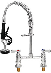  Vogue Twin Pedestal Mini Pre-Rinsers 