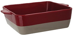  Olympia Red And Taupe Ceramic Roasting Dish 4.2Ltr 