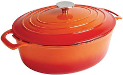  Vogue Orange Oval Casserole Dish 5Ltr 