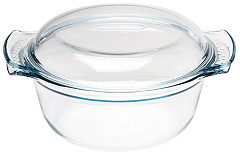  Pyrex Round Glass Casserole Dish 3.75Ltr 