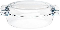  Pyrex Oval Glass Casserole Dish 4.5Ltr 