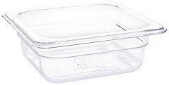  Vogue Polycarbonate 1/6 Gastronorm Container 65mm Clear 
