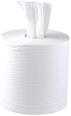  Jantex Centrefeed White Rolls 2ply (Pack of 6) 