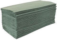  Jantex Z Fold Green Hand Towels 1Ply (Pack of 15) 