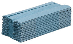  Jantex C Fold Hand Towels Blue 1Ply 190 Sheets (Pack of 15) 