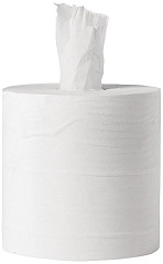  Jantex White Centrefeed Rolls 1ply (Pack of 6) 