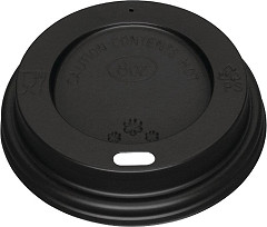  Fiesta Disposable Coffee Cup Lids Black 225ml / 8oz (Pack of 1000) 