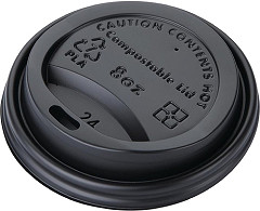  Fiesta Green Compostable Coffee Cup Lids 225ml / 8oz (Pack of 50) 
