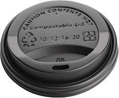  Fiesta Green Compostable Coffee Cup Lids 340ml / 12oz (Pack of 50) 