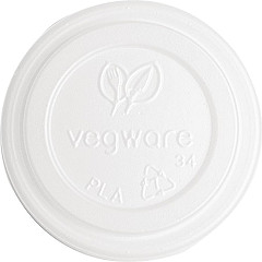  Vegware 62 Series CPLA Hot Content Cup Lid (Pack 2000) 