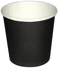  Fiesta Disposable Espresso Cups Single Wall Black 112ml / 4oz (Pack of 1000) 