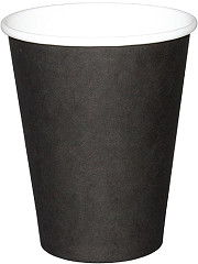  Fiesta Disposable Coffee Cups Single Wall Black 225ml / 8oz (Pack of 1000) 