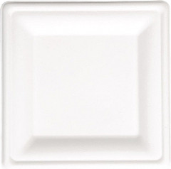  Fiesta Green Compostable Bagasse Square Plates 261mm (Pack of 50) 